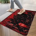 thumbnail image 3 of DeisgnName Welcome Doormat,Non-Slip Doormat Indoor Outdoor 17x30 Inch Pumpkin Skull Bat Spider Switch Rug for Winter Holiday Home Kitchen, 3 of 6