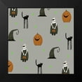 thumbnail image 2 of Ogren, Sarah 12x12 Black Modern Framed Museum Art Print Titled - Halloween Pattern, 2 of 5