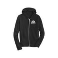 thumbnail image 1 of Gravity Outdoor Co. Hoodie Zip Eco-Jersey - Logo Blanc - Noir Véritable - 2TG, 1 of 1