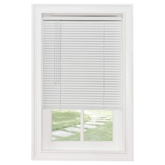 Cordless 1" Light Filtering Mini Blind, 30" Wide x 72" Long, White