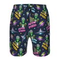thumbnail image 3 of Logiee Monster Pizza Print Mens Swim Trunks Quick Dry Board Shorts,Breathable Hawaii Beach Shorts Swimwear Bathing Suits-Medium, 3 of 6