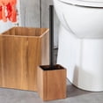 thumbnail image 6 of Acacia Square Waste Basket for Bathroom/Bedroom - 2 Gallons (7.5 Liters) - Elegant Design - Perfect for Home & Office - Compact & Durable - Easy to Clean, 6 of 8