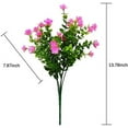 thumbnail image 2 of Viworld 8 Pack UV Resistant Outdoor Artificial Flowers Bulk Outside Indoor Hanging Greenery Shrubs Arrangement for Backyard Window Box Porch Home Decoration (Pink), 2 of 14