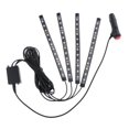 thumbnail image 2 of 4x Coche 48 LED, tirarere LED Coches RGB, Impermeable, Led Iluminación Decoración Interior de Coche, tirares LED USB Iluminación Aplicación de luz colorida 12 LED Yotijar Atmosphere Lamps Interior nuevo, 2 of 10