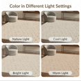 thumbnail image 7 of ODIKA 9'x12' Washable Area Rug Non-Slip, Chair-Friendly Beige Border Boho Interlocking Geometric Faded Vintage Neutral for Dining Room, Basement, Large Office, 7 of 7