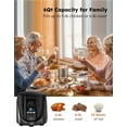 thumbnail image 6 of NuWave Duet Air Fryer & Electric Pressure Cooker, 540-in-1 Highly Programmable One-Touch Cooker, 18/10 SS Pot w/t Sure Lock Safety Sym, Lids, 6 of 12