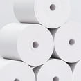 thumbnail image 4 of SOPOTUTU 50Pcs White Thermal Paper Rolls for Shop Use Quick Thermal Response Receipt Paper for Retail, 4 of 8