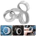 thumbnail image 3 of FELTECHELECTR Car Knob Covers Decorative Aluminum Alloy 4Pcs 1.8X1.8X0.6In, 3 of 5