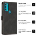 thumbnail image 2 of Leather Magnetic Clasp Case with Flip Wallet Stand Function Cover compatible Moto G71 5G Cheap and fine, 2 of 5