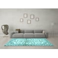 thumbnail image 3 of Ahgly Company Indoor Round Persian Light Blue Traditional Area Rugs, 6' Round, 3 of 4