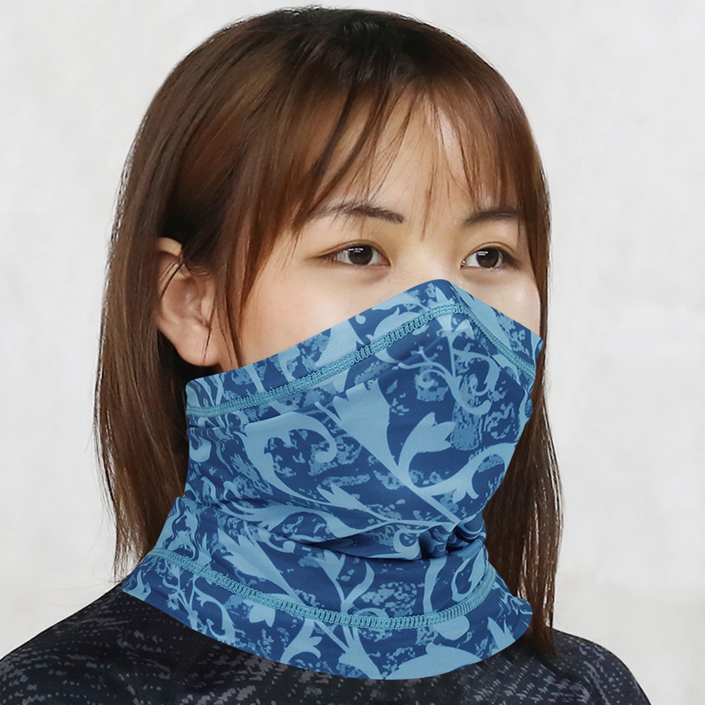 harmtty 5Pcs Summer Cycling Breathable Dust Sun Protection Face Cover Headband Scarf