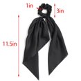 thumbnail image 6 of 3PCS Hair Scarf Scruncheis for Women Knotted Bow Hair Ties Elastic Bands Satin Hair Ribbon Scrunchy Red Ponytail Holder for Women and Girls (Navy Black Green), 6 of 16