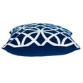 thumbnail image 3 of Parkland Collection Transitional Geometric Blue Square 20" x 20" Pillow, 3 of 4