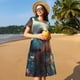thumbnail image 4 of Balery Cute Flower Chihuahua Puppy Vestidos sueltos de manga corta para mujer, vestidos de verano 2025, vestidos casuales de corte A con vuelo., 4 of 6