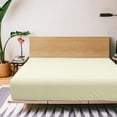 thumbnail image 7 of Super Soft and Durable​​ Microfiber Fitted Sheet, Machine Washable Fitted Bed Sheet with 15 inches Deep Pocket, Twin-XL, 39 x 80 inches, Ivory, 7 of 7