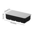 thumbnail image 3 of Bandeja para moldes de cubos de hielo de silicona en frigorífico doméstico • Caja de máquina de hielo con compartimento individual • Recipiente para congelación de fácil liberación con tapa de sellado, 3 of 6