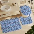 thumbnail image 5 of Princess Girl Cute Bow 4 Pcs Shower Curtain Set with Rug Bathroom Sets with Waterproof Fabric And Non-Slip Rugs Toilet Lid Cover Bath Mat Decor with Hooks, 5 of 7