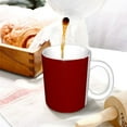 thumbnail image 3 of Disketp Maroon Large Coffee Mug with Handle Tea Cup Novelty Coffee Cup for Men Women Office Work, 3 of 6