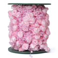 thumbnail image 4 of Rose Pearl String Ribbon Wrap Bridal Wedding Bouquet Beads Rose Garland Centerpiece Decoration, 4 of 7