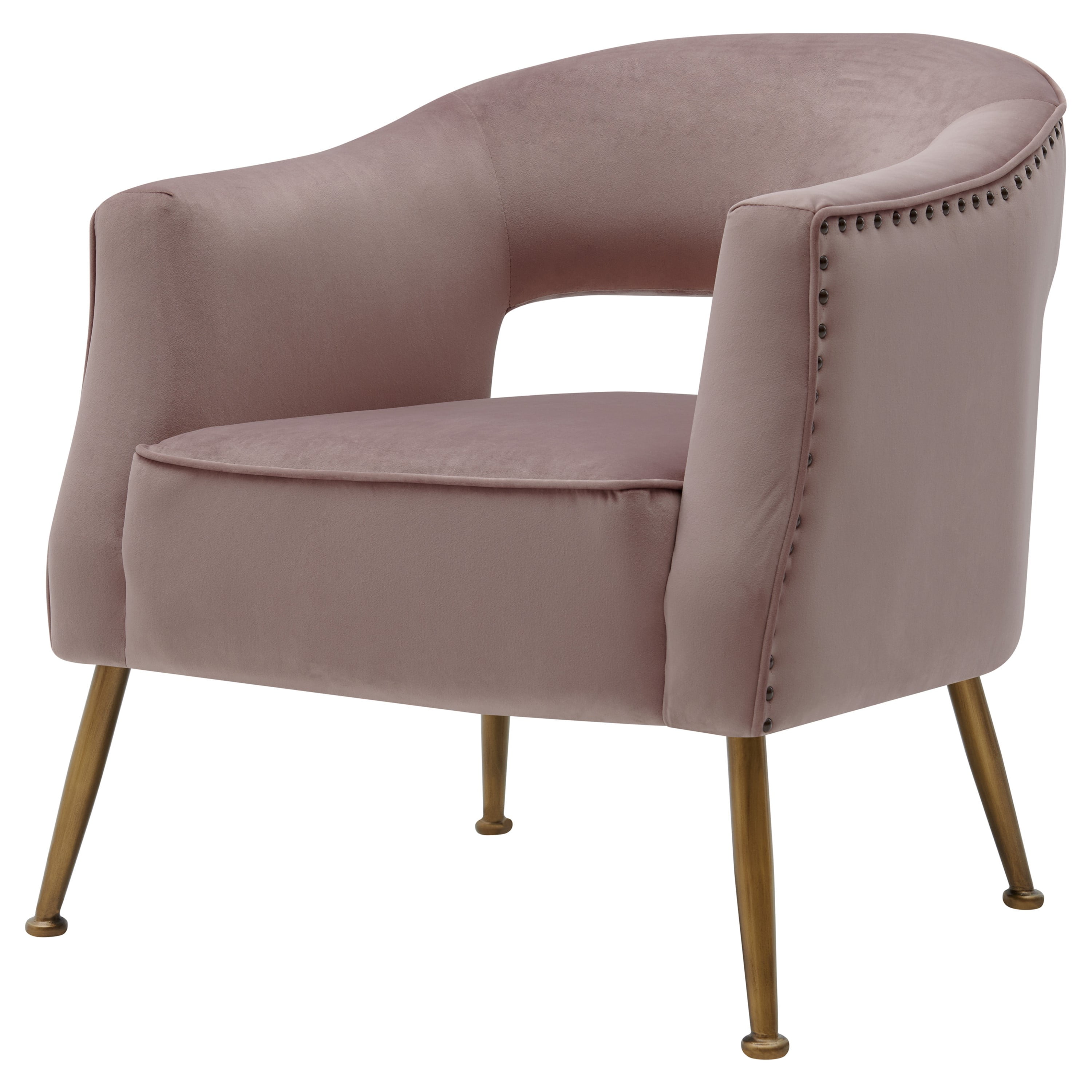 Cerise Velvet Accent Chair