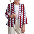thumbnail image 1 of Girls' Independence Day Printed Suit Jacket, 1 of 5