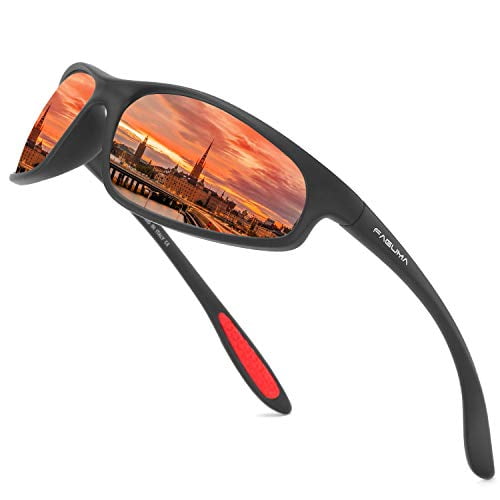 FAGUMA Polarized Sports Sunglasses For Men Cycling Driving Fishing 100
