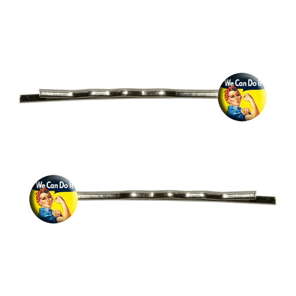 Rosie The Riveter - War Poster Bobby Pin Hair Clips