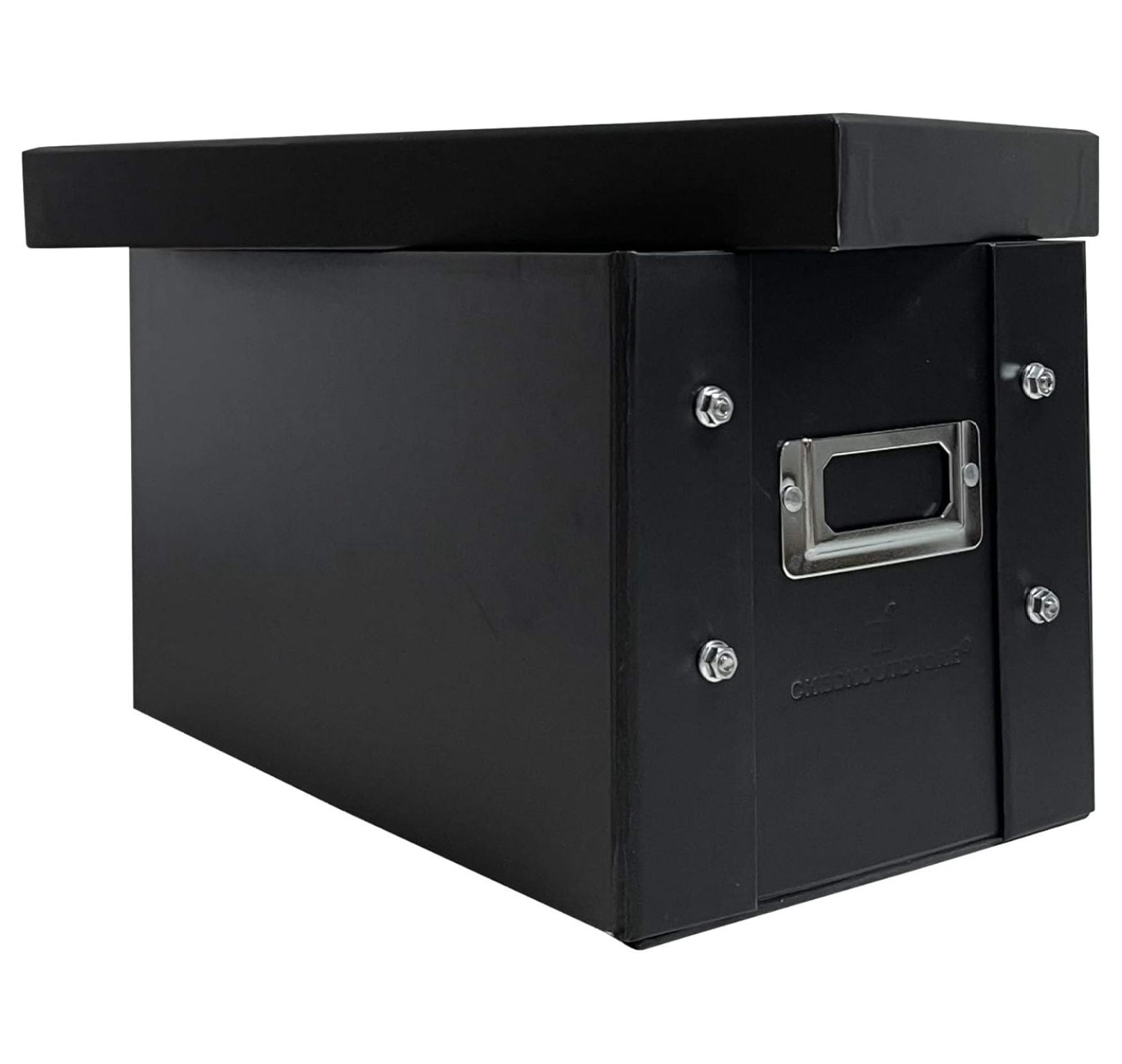 Black Stamp & Die Craft Scrapbook Storage Pocket Box - 10 x 6 x 6 (Pack of 5)