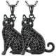thumbnail image 1 of Cadenas con dije de Felinos CatNeck08 2Pzas Bombay Cat Negro Metal Cadena y Dije., 1 of 2