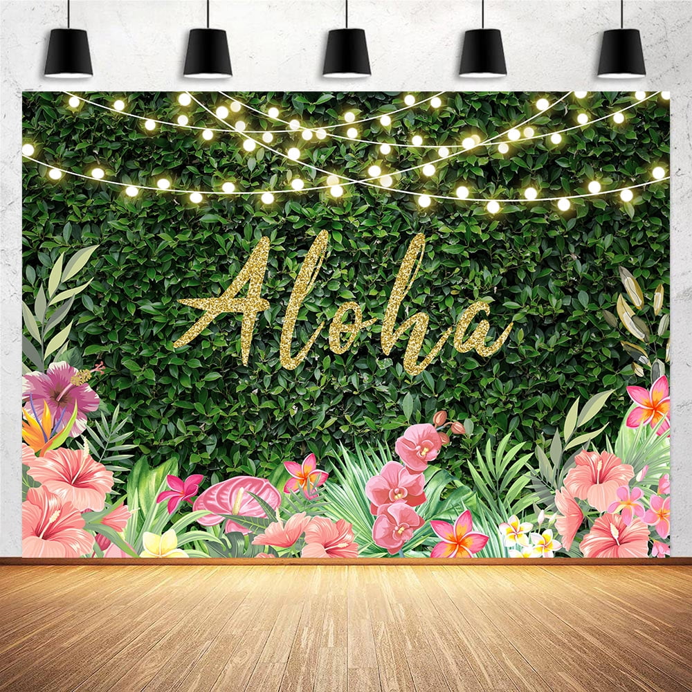 Aloha-Fotohintergrund, 3 X 2,5 M – Tropische Deko Mit Palmen & Ananas Für Hawaii-Party, Babyparty & Sommerfest