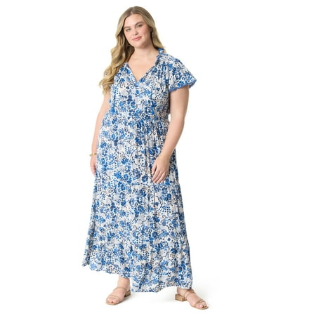 Jessica Simpson Women's and Women's Plus Lexie Maxi Dress, Sizes XS-5X