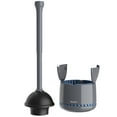 thumbnail image 4 of MR.Siga Toilet Plunger with Holder, Heavy Duty Plunger with Sturdy Handle for Toilet Cleaning, Gray, 4 of 10