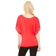 thumbnail image 3 of Women's Short Sleeve Draped Dolman T-Shirt, 3 of 3