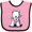 Pink and Black, variant on Inktastic Canada Day Westie Boys or Girls Baby Bib