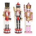 thumbnail image 1 of GUOOL Wooden Nutcracker Puppet Statue Kids Traditional for Shelves Holiday +Nutcracker StyleM, 1 of 9