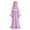 00-Purple364, variant on Toddler Girls Outfits Solid Tassels Long Sleeve Ruffle Abaya Dress Hijab 2Pcs Set