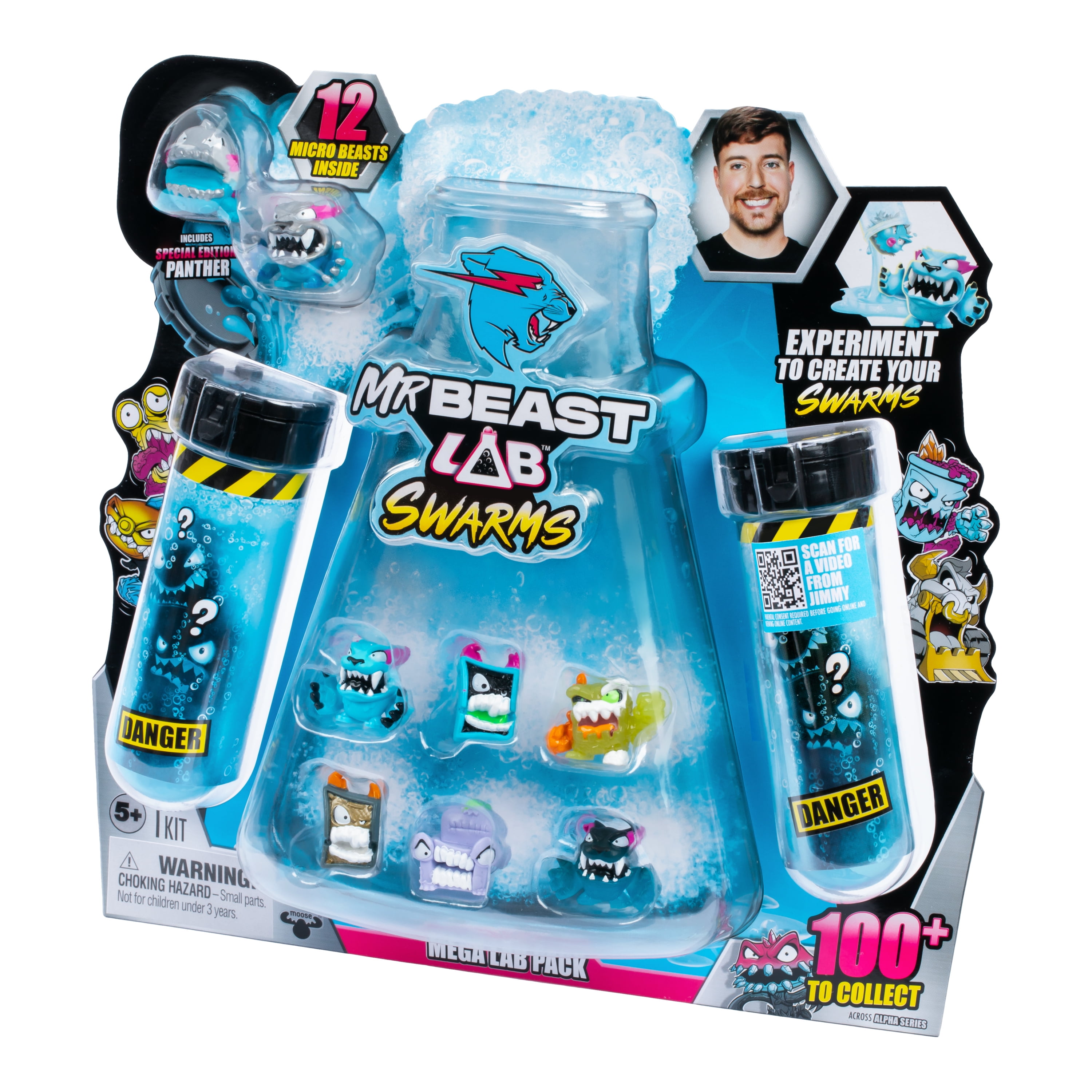 MrBeast Lab Swarms Lab 12 Pack, 1 Inch MrBeast Themed Swarms