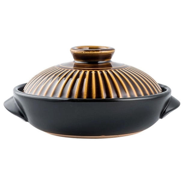 Cuenco grande de cerámica coreana con tapa y plato, olla caliente for Dolsot Bibimbap, sopa, cazuela y arroz