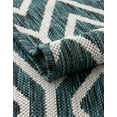 thumbnail image 6 of Jill Zarin Outdoor Collection Area Rug - Turks and Caicos (6' 1" x 9' Rectangle Teal/Ivory), 6 of 7