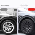 thumbnail image 3 of Wheel Hub Cove, 4PCS 19in Wheel Hub  Whirlwind 14 Spoke Style Wheel Rim Cover Replacement For  Model Y 2020 to 2023, 3 of 8