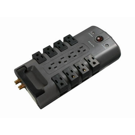 BELKIN BP112230-08 8 Feet 12 Outlets 4320 Joules Pivot-Plug Surge Protector