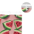 thumbnail image 5 of Watermelon on Pink Background Shower Curtain Liner 66x72 Inch Waterproof Shower Curtains Decorative Bathroom with 12 Pack Hooks, 5 of 5