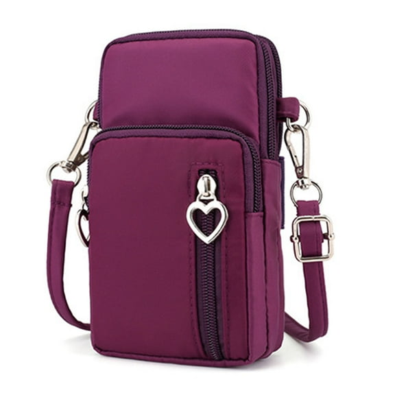 Cell Phone Purse, mall Crossbody Bag for Women, Universal Crossbody Wallet Phone Bag, Travel Card Wallet Case,Purple