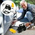 thumbnail image 4 of Tire Inflator Heavy Duty Double Cylinders with Portable Bag, Metal 12V Air Compressor Pump 150PSI with Adapter for Car, Truck, SUV Tires, Dinghy, Air Bed Etc, 4 of 10