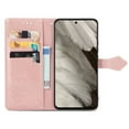 thumbnail image 4 of SaniMore for Google Pixel 8 6.3" 2023 Wallet Case with Embossed Mandala PU Leather Flip Protection Wrist Strap Credit Card Holder Pocket Kickstand Shockproof Cover For Google Pixel 8, Rosegold, 4 of 9