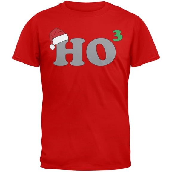 Ho to the 3 Adult Red T-Shirt - 2X-Large