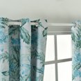 thumbnail image 4 of Cortinas opacas Azul Selva tropical Hojas de flores Flor Aislamiento térmico Habitación Cortinas de oscurecimiento para sala de estar 39 "X98" Irfora Cortinas, 4 of 7