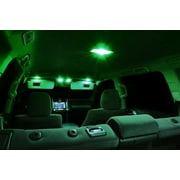 XtremeVision Interior LED for Kia Picanto 2011-2014 4 pcs Green Interior LED Kit + Installation Tool