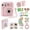Pink, variant on Fujifilm Instax Mini 12 Instant Camera with Case, Decoration Stickers, Frames, Photo Album and More Accessory kit (Mint Green)