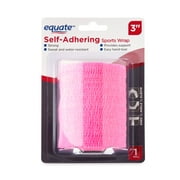 Equate 3" Pink Self-Adhering Sports Wrap, 1 Count
